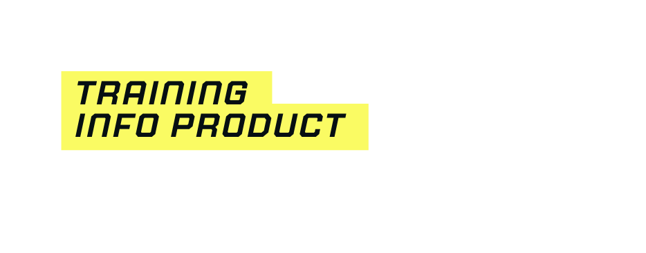 training info product